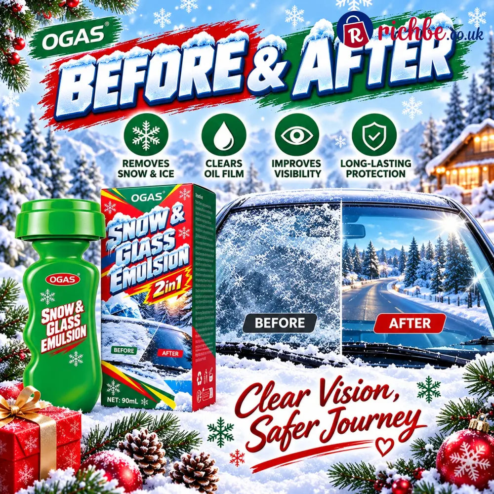 🚗2-in-1 Snow & Glass Cleaner – Winter Windscreen Care with Built-In Applicator❄️