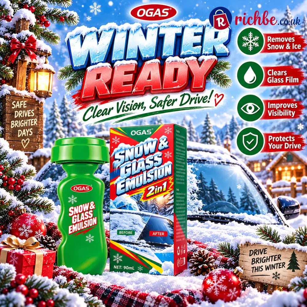 🚗2-in-1 Snow & Glass Cleaner – Winter Windscreen Care with Built-In Applicator❄️