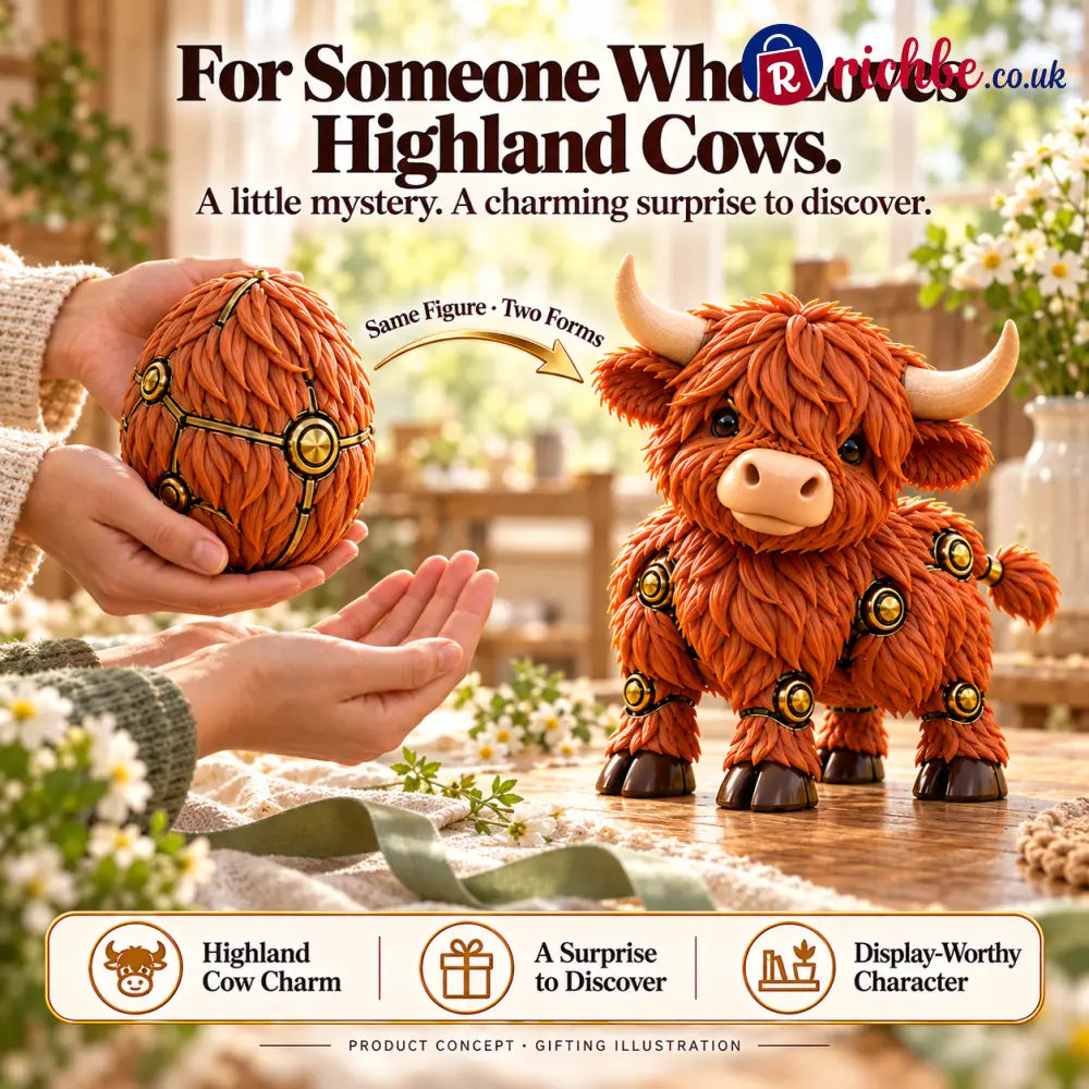 🐮 2-in-1 Transforming Highland Cow Egg – A Little Egg a Charming Highland Surprise