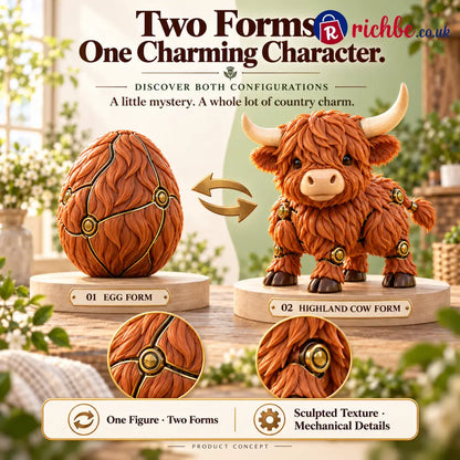🐮 2-in-1 Transforming Highland Cow Egg – A Little Egg a Charming Highland Surprise