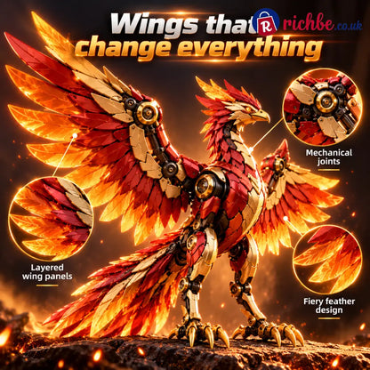🐦‍🔥 2-in-1 Transforming Mechanical Phoenix Egg – Winged Fantasy Figure