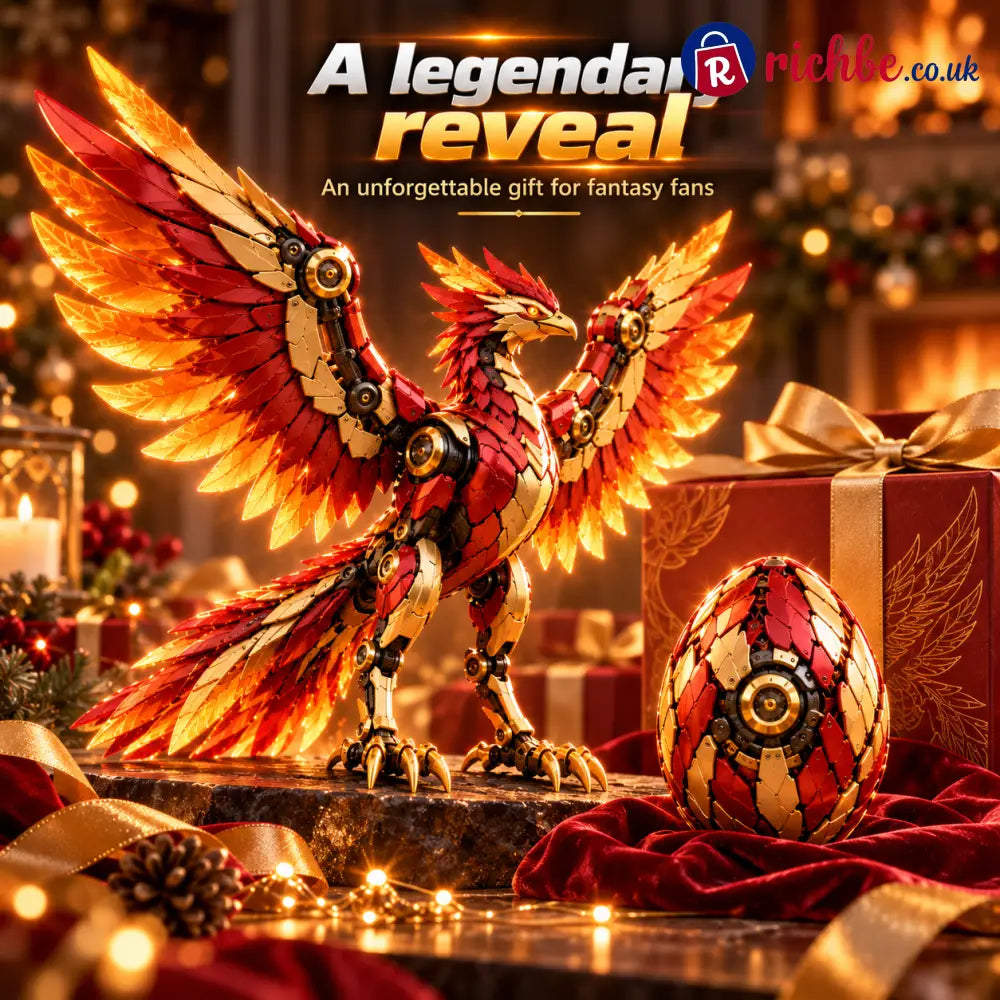 🐦‍🔥 2-in-1 Transforming Mechanical Phoenix Egg – Winged Fantasy Figure