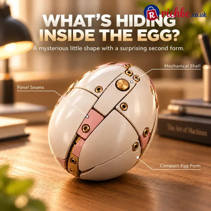 ✨🦄 2-in-1 Transforming Mechanical Unicorn Egg – Winged Fantasy Figure