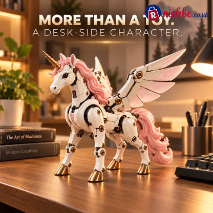 🦄 2-in-1 Transforming Mechanical Unicorn Egg – Winged Fantasy Figure
