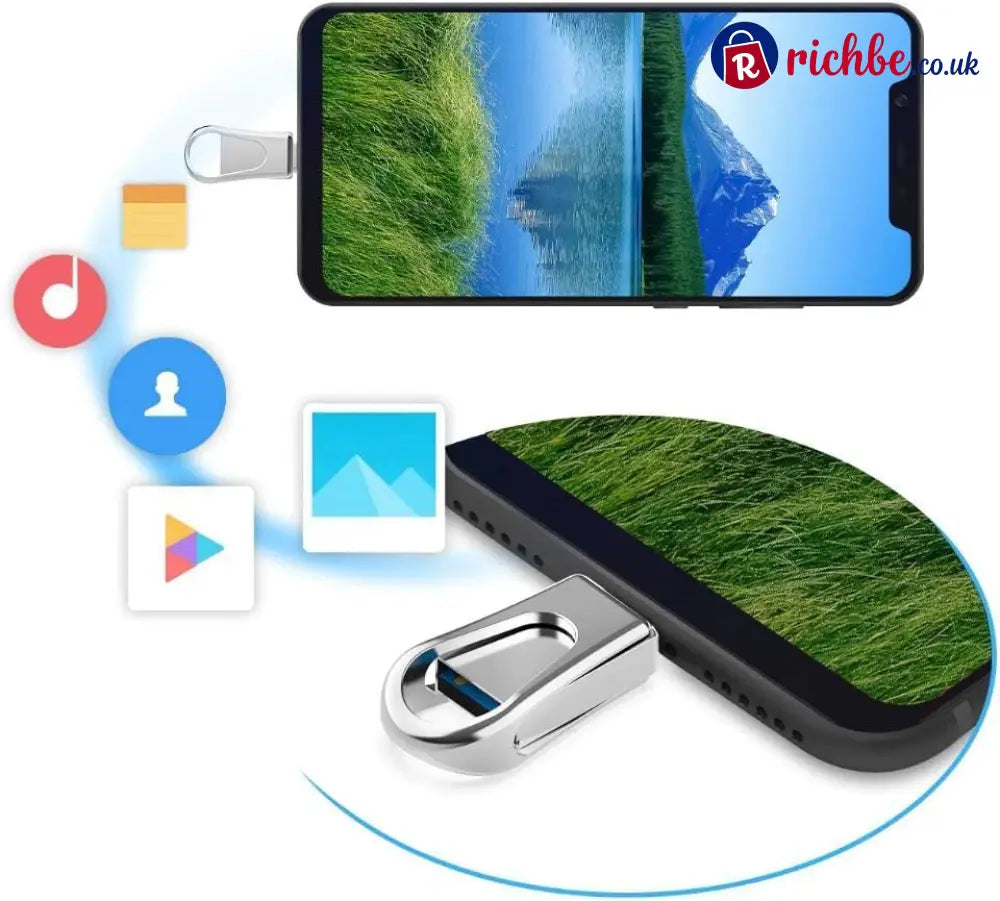 2-in-1 USB-C & USB-A Flash Drive – 64GB USB 3.0 Portable Storage - USB Flash Drives