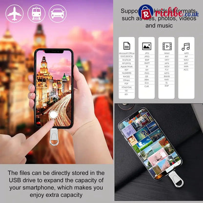 2-in-1 USB-C & USB-A Flash Drive – 64GB USB 3.0 Portable Storage - USB Flash Drives