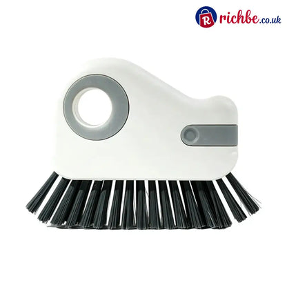 🧹 2-in-1 Window Groove Cleaning Brush with Built-in Scraper – Narrow Crevice Tool with Hard Bristles - Grey / Buy 1