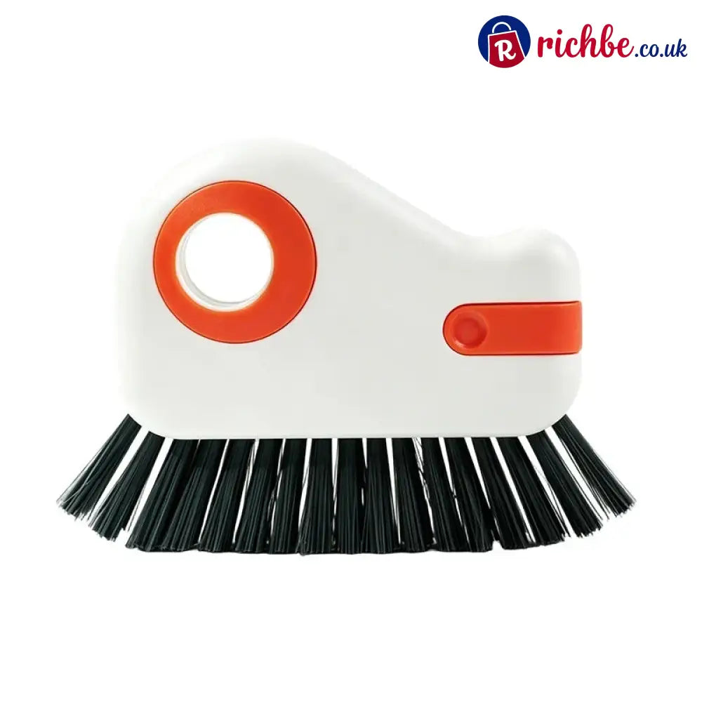 🧹 2-in-1 Window Groove Cleaning Brush with Built-in Scraper – Narrow Crevice Tool with Hard Bristles - Orange / Buy 1