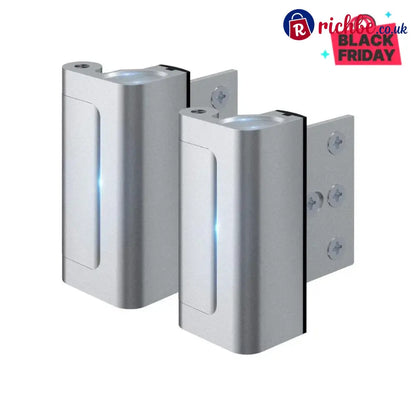 2 Pack Home Security Door Reinforcement Lock – Withstands 800 lbs Heavy Duty Inward Swinging Door Lock Childproof &