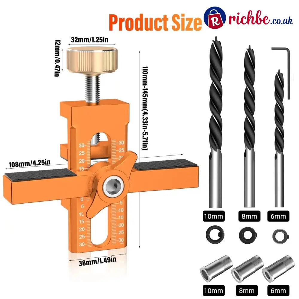 🛠️🔥2026 All-New Upgraded Model🔥Multifunctional Cabinet Door Installation Aid🛠️ - 🔥3-in-1[Upgraded Version & 3 drill