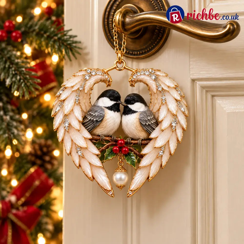 ❤️2026 Angel Wing Heart Christmas Ornaments