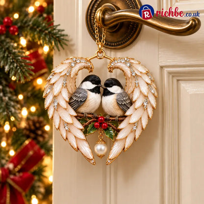 ❤️2026 Angel Wing Heart Christmas Ornaments