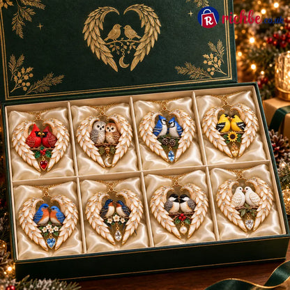 ❤️2026 Angel Wing Heart Christmas Ornaments