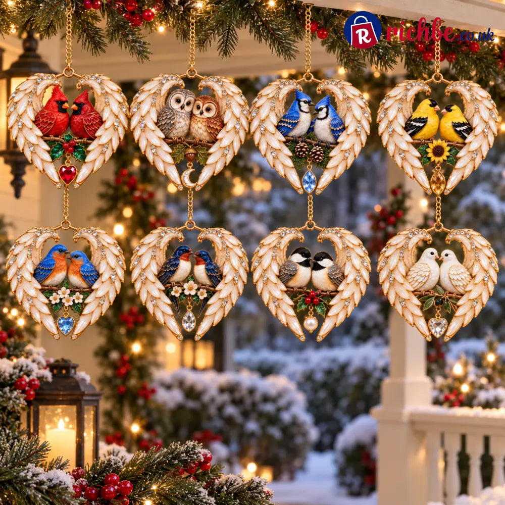 ❤️2026 Angel Wing Heart Christmas Ornaments - ALL (8-Piece Set) 🔥Free Shipping