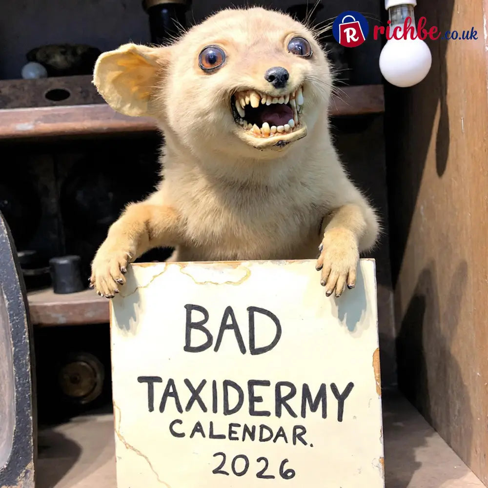 2026 Bad Taxidermy Wall Calendar – Weird Gross & Hilariously Awful Taxidermy