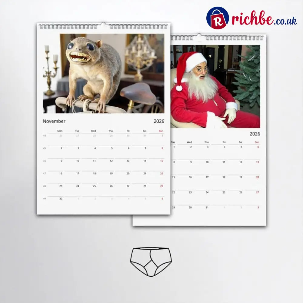 2026 Bad Taxidermy Wall Calendar – Weird Gross & Hilariously Awful Taxidermy