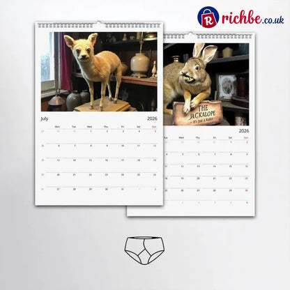 2026 Bad Taxidermy Wall Calendar – Weird Gross & Hilariously Awful Taxidermy