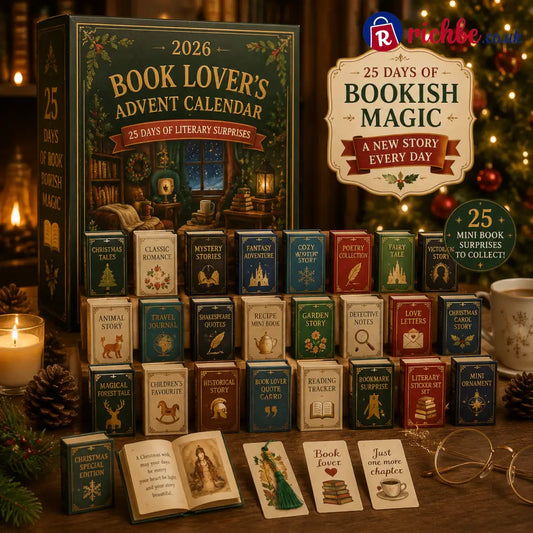 📚 2026 Book Lover’s Advent Calendar – 25 Days of Mini Book Surprises & Cozy Christmas Reading Magic - Advent Calendar