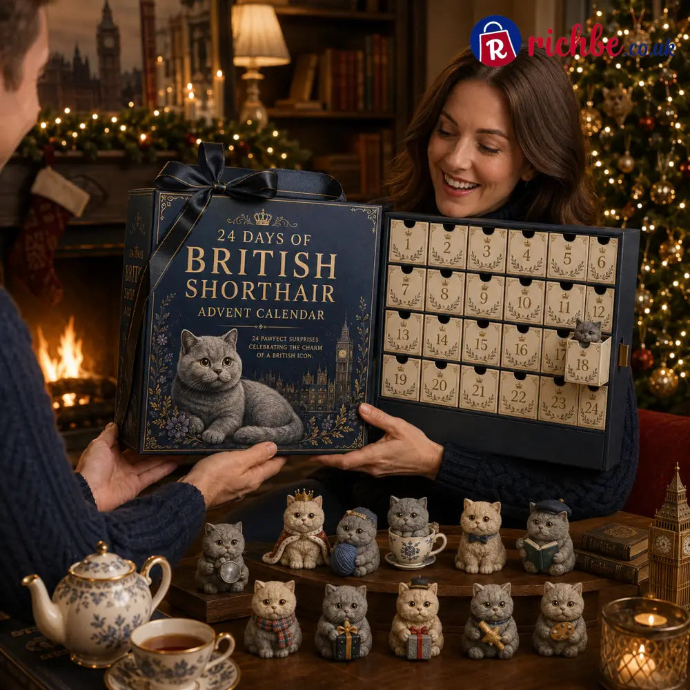 🐈‍⬛🎄 2026 British Shorthair Christmas Advent Calendar – 24 Festive Cat Collectible Surprises
