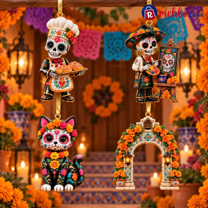 2026 Día de Muertos Ornaments – Folk Art Keepsake Collection Celebrating Love & Remembrance