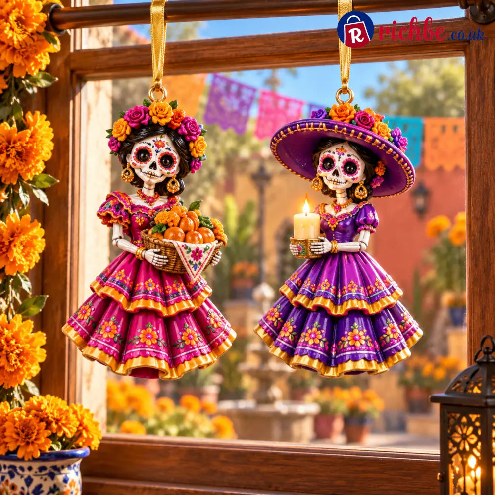 2026 Día de Muertos Ornaments – Folk Art Keepsake Collection Celebrating Love & Remembrance