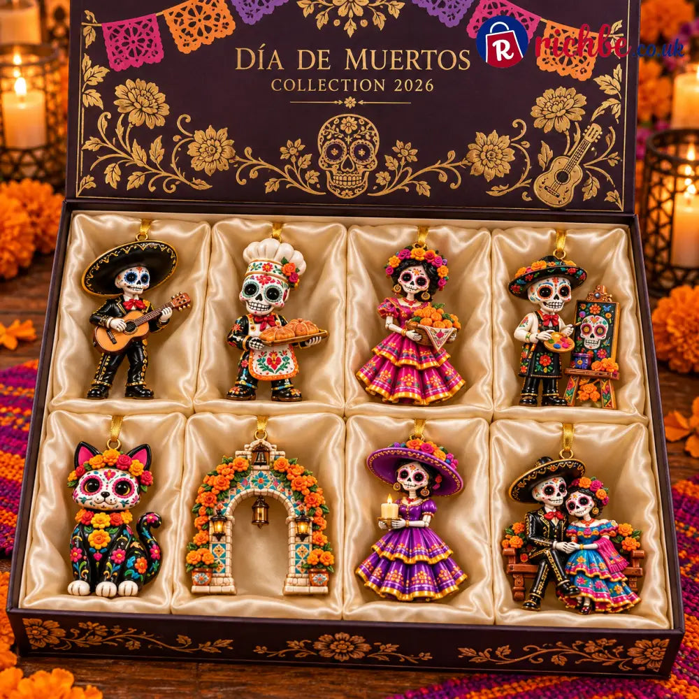 2026 Día de Muertos Ornaments – Folk Art Keepsake Collection Celebrating Love & Remembrance
