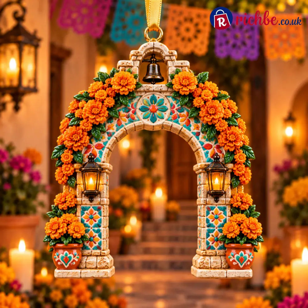 2026 Día de Muertos Ornaments – Folk Art Keepsake Collection Celebrating Love & Remembrance - 🌺🔔 Marigold Arch Gate