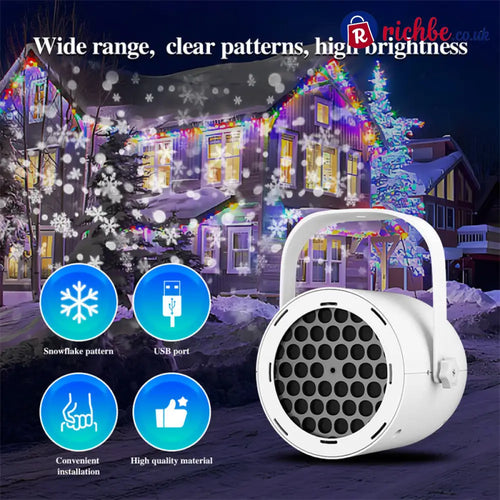 🥳2026 HOT SALE🥳 49% OFF!🎄16-Pattern USB Christmas Projector Light – High-definition projection USB powered & adjustable