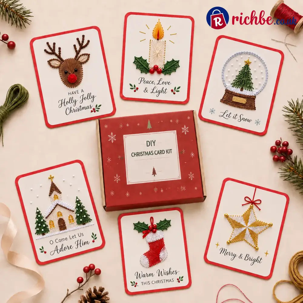 🥳2026 HOT SALE🥳💞50K+ SOLD! 48% OFF!🎄 Merry & Bright Christmas DIY Kit (6 pcs) - E(6PCS)