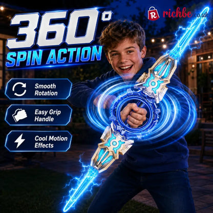 🥳2026 HOT SALE🥳💞50K+ SOLD! ⚔️✨ 48% OFF! Rechargeable Double-Blade Light Up Sword – 360° spin extendable 24 light modes