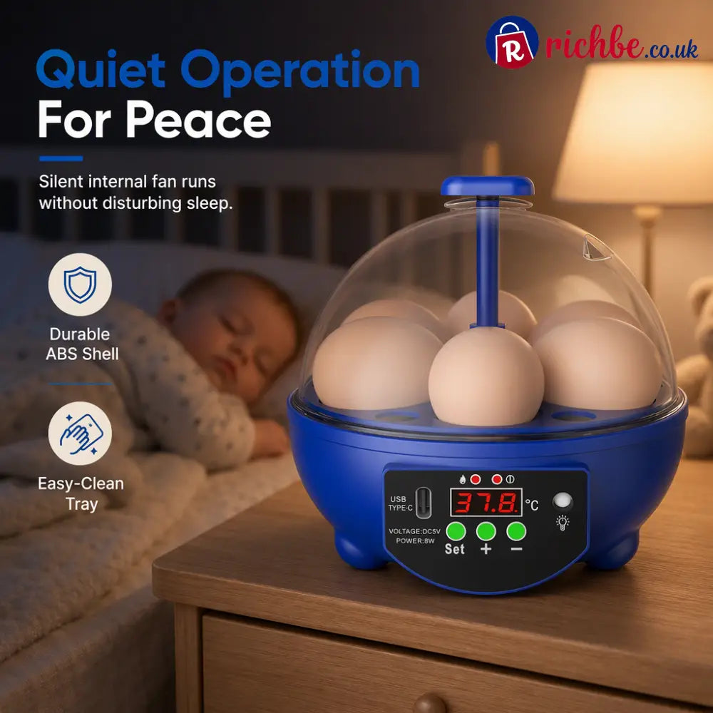 🥳2026 HOT SALE🥳💞50K+ SOLD! 🥚🐣 48% OFF! USB Automatic Egg Incubator – auto egg turning even heat circulation quiet &