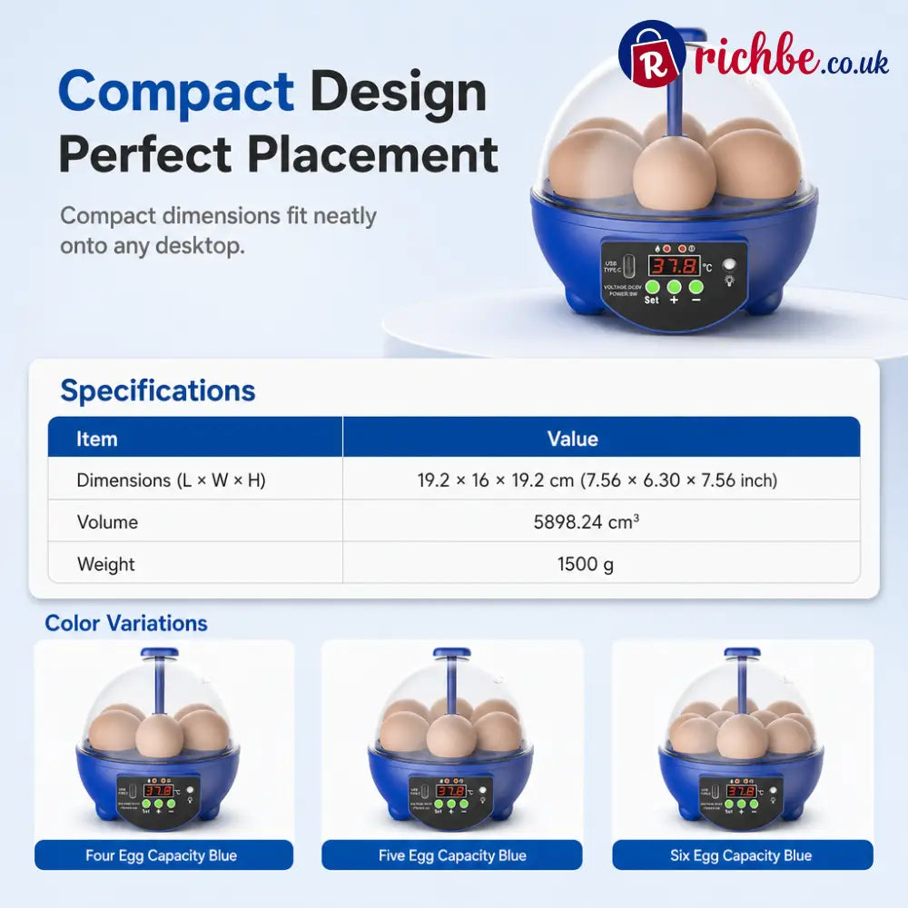 🥳2026 HOT SALE🥳💞50K+ SOLD! 🥚🐣 48% OFF! USB Automatic Egg Incubator – auto egg turning even heat circulation quiet &