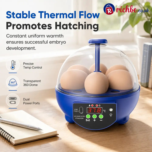 🥳2026 HOT SALE🥳💞50K+ SOLD! 🥚🐣 48% OFF! USB Automatic Egg Incubator – auto egg turning even heat circulation quiet &
