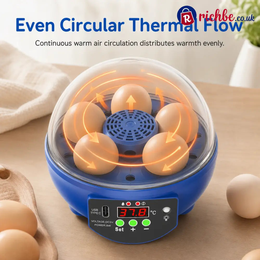 🥳2026 HOT SALE🥳💞50K+ SOLD! 🥚🐣 48% OFF! USB Automatic Egg Incubator – auto egg turning even heat circulation quiet &