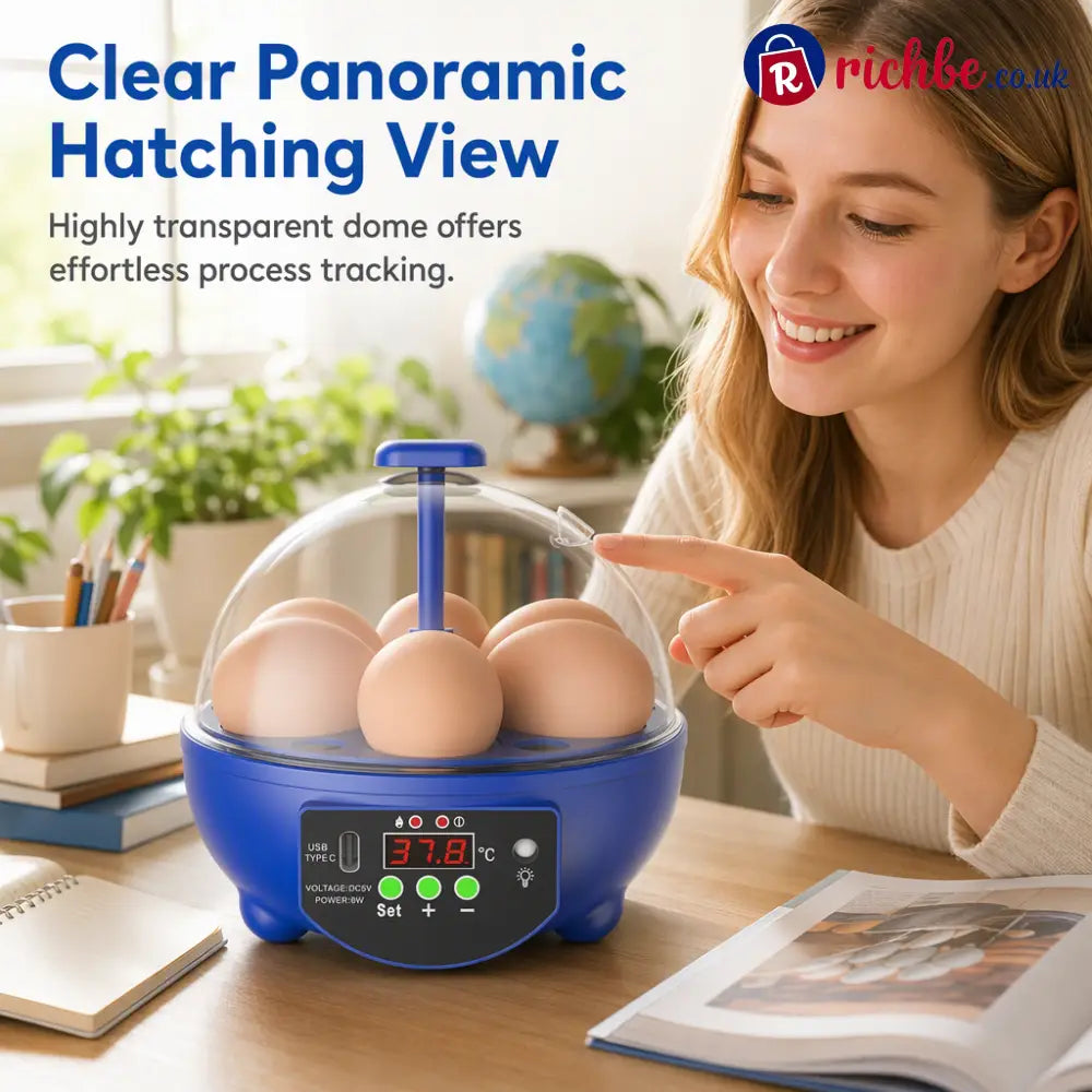 🥳2026 HOT SALE🥳💞50K+ SOLD! 🥚🐣 48% OFF! USB Automatic Egg Incubator – auto egg turning even heat circulation quiet &