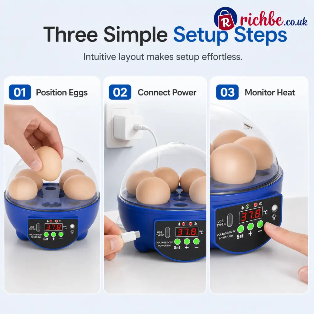 🥳2026 HOT SALE🥳💞50K+ SOLD! 🥚🐣 48% OFF! USB Automatic Egg Incubator – auto egg turning even heat circulation quiet &