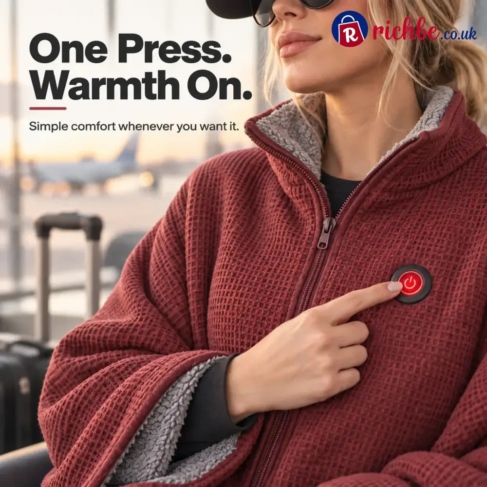 🥳2026 HOT SALE🥳💞50K+ SOLD! 48% OFF!🔥 Wearable Heated Blanket – Cozy Hands-Free Warmth