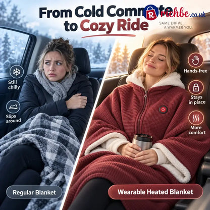 🥳2026 HOT SALE🥳💞50K+ SOLD! 48% OFF!🔥 Wearable Heated Blanket – Cozy Hands-Free Warmth