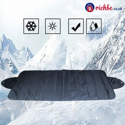 🥳2026 HOT SALE🥳💞50K+ SOLD! 🚗🌀 50% OFF! Car Windshield Cover with Suction Cups – blocks 99% UV prevents frost & snow.