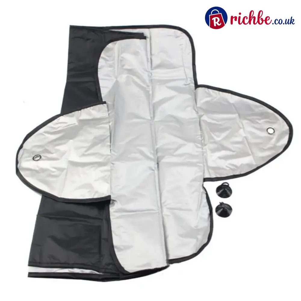 🥳2026 HOT SALE🥳💞50K+ SOLD! 🚗🌀 50% OFF! Car Windshield Cover with Suction Cups – blocks 99% UV prevents frost & snow.