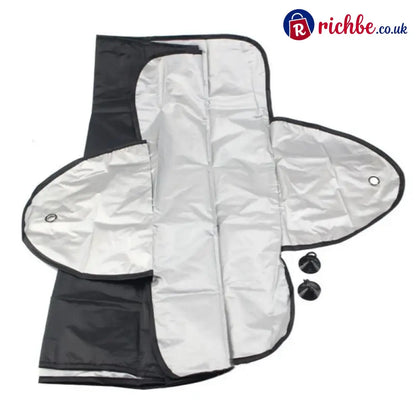 🥳2026 HOT SALE🥳💞50K+ SOLD! 🚗🌀 50% OFF! Car Windshield Cover with Suction Cups – blocks 99% UV prevents frost & snow.