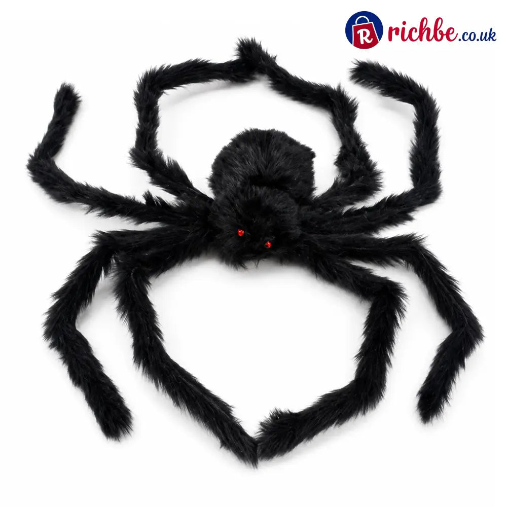 🥳2026 HOT SALE🥳💞50K+ SOLD! 🕷️🎃 50% OFF! Oversized Halloween Spider – 75cm giant leg span realistic furry body & glowing