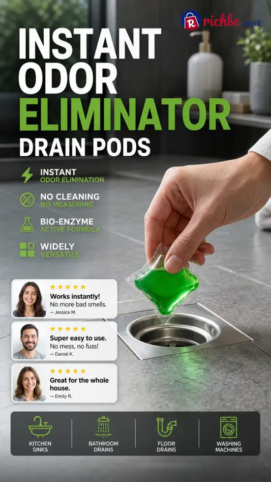 ⭐🥳2026 HOT SALE🥳💞50K+ SOLD!｜Drain Deodorizer Pods – Bio‑enzyme formula neutralizes smells at the source. Instant fresh