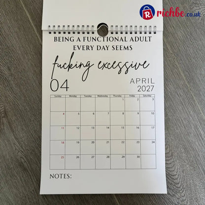 🥳2026 HOT SALE🥳💞50K+ SOLD!-Fuck It Calendar 2027 Funny Sweary Wall Calendar