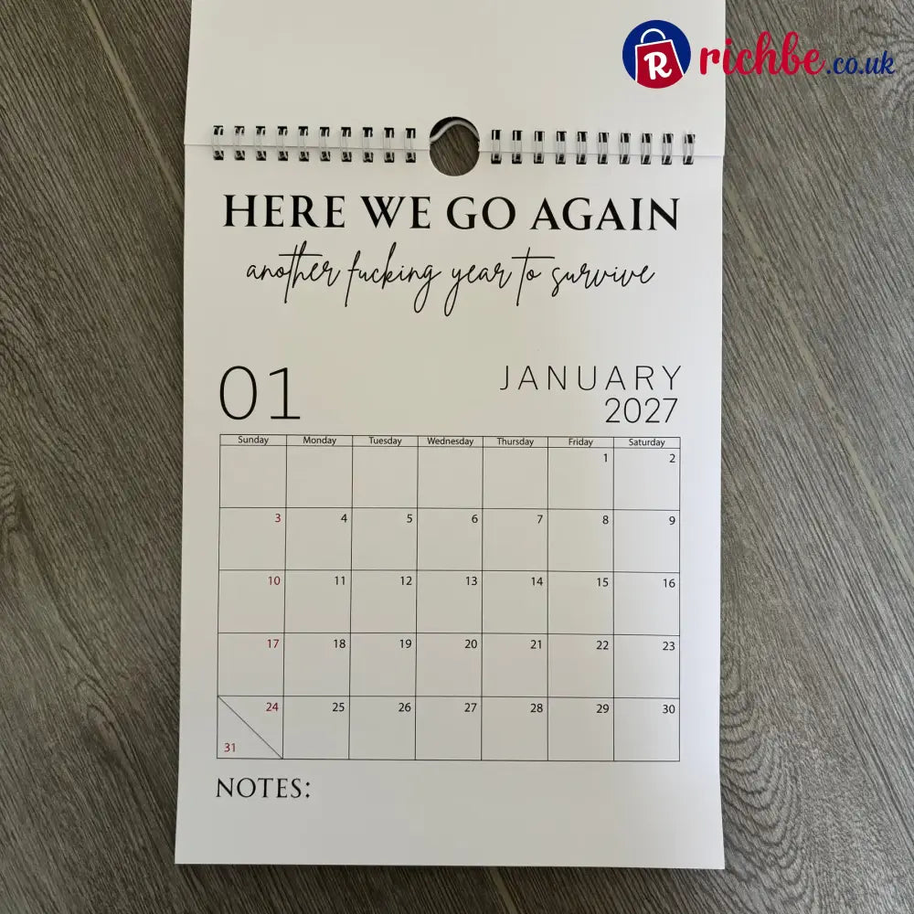 🥳2026 HOT SALE🥳💞50K+ SOLD!-Fuck It Calendar 2027 Funny Sweary Wall Calendar