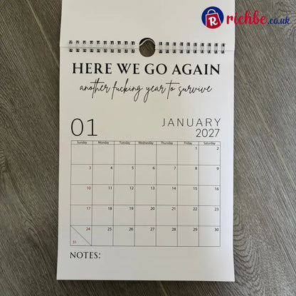 🥳2026 HOT SALE🥳💞50K+ SOLD!-Fuck It Calendar 2027 Funny Sweary Wall Calendar