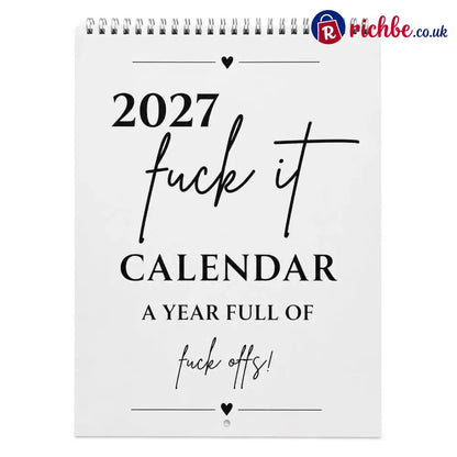🥳2026 HOT SALE🥳💞50K+ SOLD!-Fuck It Calendar 2027 Funny Sweary Wall Calendar
