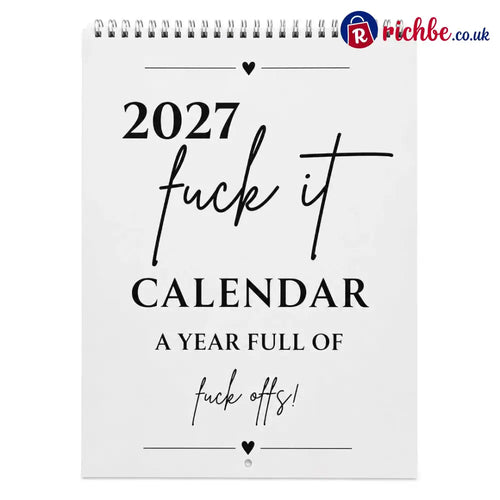 🥳2026 HOT SALE🥳💞50K+ SOLD!-Fuck It Calendar 2027 Funny Sweary Wall Calendar