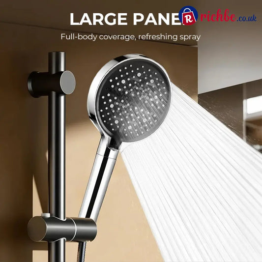 🥳2026 HOT SALE🥳💞50K+ SOLD!🌟🚿High-Pressure Adjustable Rainfall Shower Head - Silver - Houseware & Kitchen