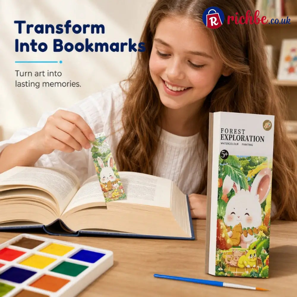 🥳2026 HOT SALE🥳💞50K+ SOLD! 🎨🖌️ Pocket Watercolor Book – built-in pigments just add water! No messy tubes no bulky sets.